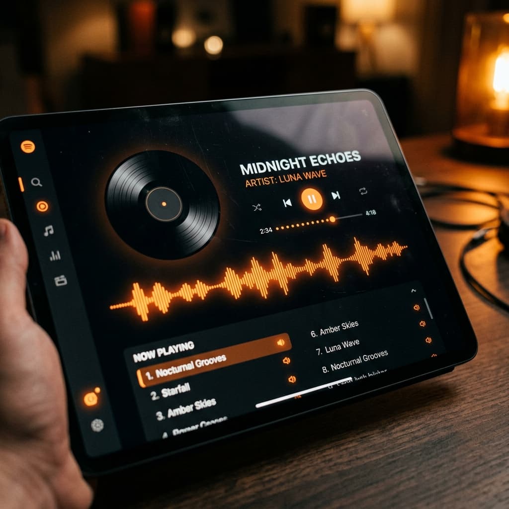 UI for Music Website